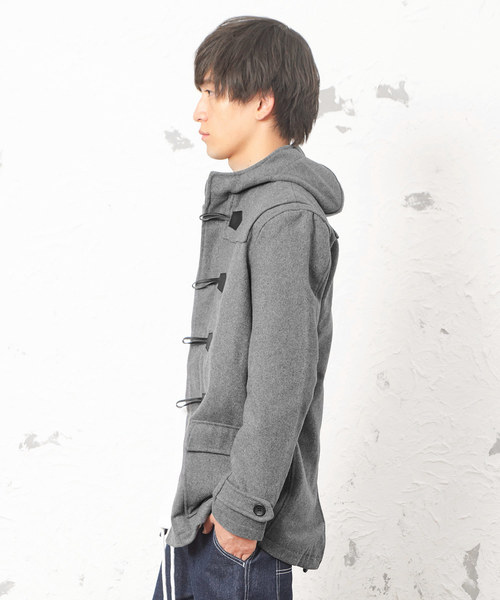 MinoriTY（マイノリティ）の「メルトンダッフルコート（ダッフルコート・メンズ・ブラック/グレー/キャメル/ネイビー・M/L/LL）」の5枚目の写真