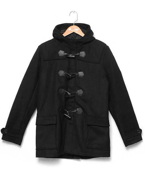 MinoriTY（マイノリティ）の「メルトンダッフルコート（ダッフルコート・メンズ・ブラック/グレー/キャメル/ネイビー・M/L/LL）」の7枚目の写真