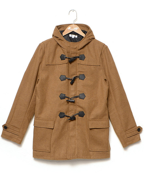 MinoriTY（マイノリティ）の「メルトンダッフルコート（ダッフルコート・メンズ・ブラック/グレー/キャメル/ネイビー・M/L/LL）」の6枚目の写真