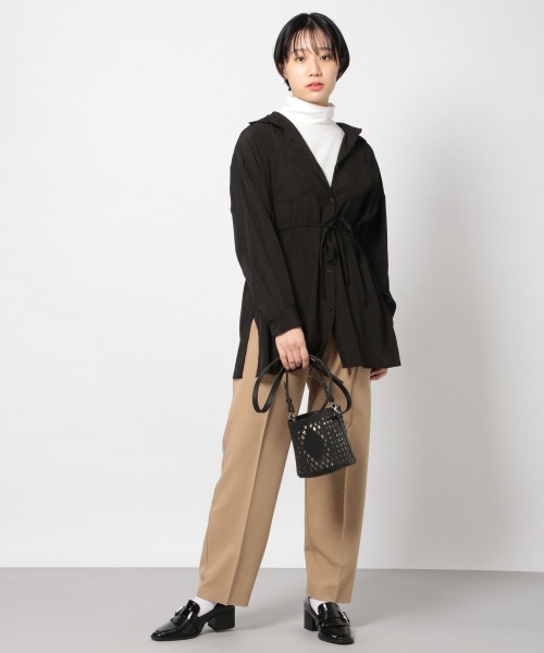 PAGEBOY（ページボーイ）の「タートルカットプルオーバー（Tシャツ/カットソー・レディース・ブラック/オフホワイト/ホワイト×ブラック・FREE）」の12枚目の写真