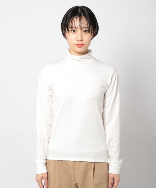 PAGEBOY（ページボーイ）の「タートルカットプルオーバー（Tシャツ/カットソー・レディース・ブラック/オフホワイト/ホワイト×ブラック・FREE）」の13枚目の写真