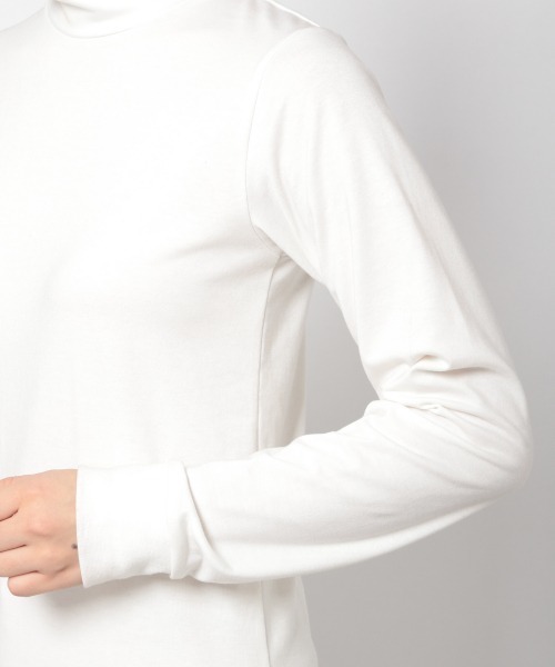 PAGEBOY（ページボーイ）の「タートルカットプルオーバー（Tシャツ/カットソー・レディース・ブラック/オフホワイト/ホワイト×ブラック・FREE）」の9枚目の写真