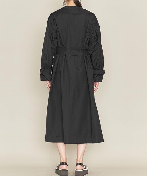 大人クール♪アストラットASTRAET 未使用品トレンチ風コート 黒　ベルト付き 大人クール♪アストラットASTRAET 未使用品トレンチ風コート 黒
