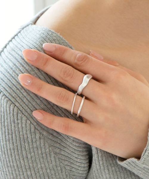 colleca la（コレカラ）の「マットクラフトセットリング（リング・レディース・シルバー/ゴールド・ﾌﾘ-）」の7枚目の写真