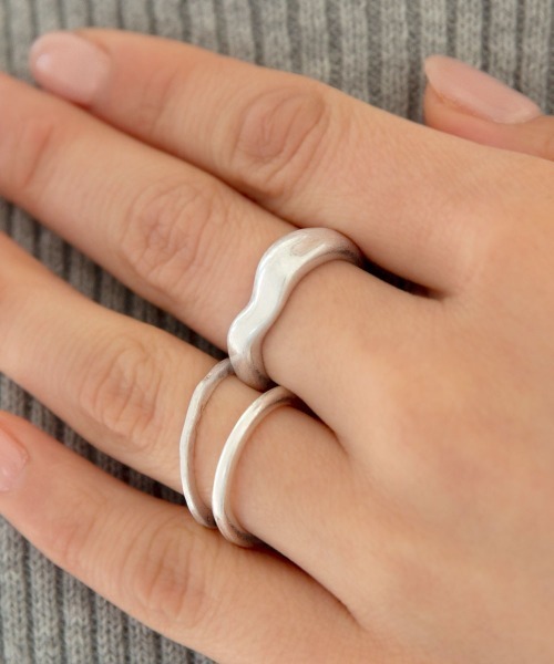 colleca la（コレカラ）の「マットクラフトセットリング（リング・レディース・シルバー/ゴールド・ﾌﾘ-）」の8枚目の写真
