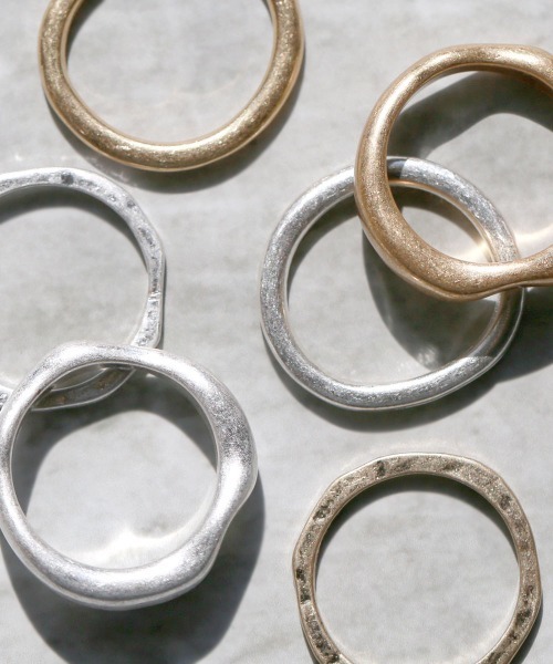 colleca la（コレカラ）の「マットクラフトセットリング（リング・レディース・シルバー/ゴールド・ﾌﾘ-）」の9枚目の写真