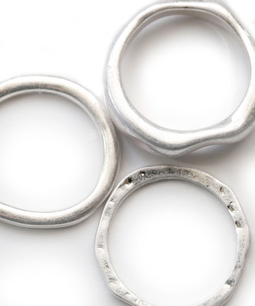 colleca la（コレカラ）の「マットクラフトセットリング（リング・レディース・シルバー/ゴールド・ﾌﾘ-）」の4枚目の写真