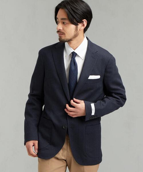 green label relaxing(グリーンレーベルリラクシング)の「ECO メッシュ 無地 2B NT 2PP- ジャケット(テーラードジャケット・メンズ・ネイビー/コバルトブルー/グレー・50/44/48/46/42)」の3枚目の写真