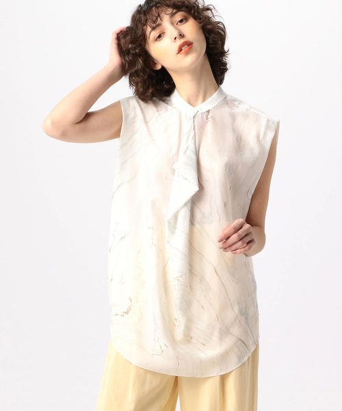 セール トップス Sayaka Davis Davis シャツ ブラウス Tomorrowland トゥモローランド のファッション フロント ドレープシャツ シャツ