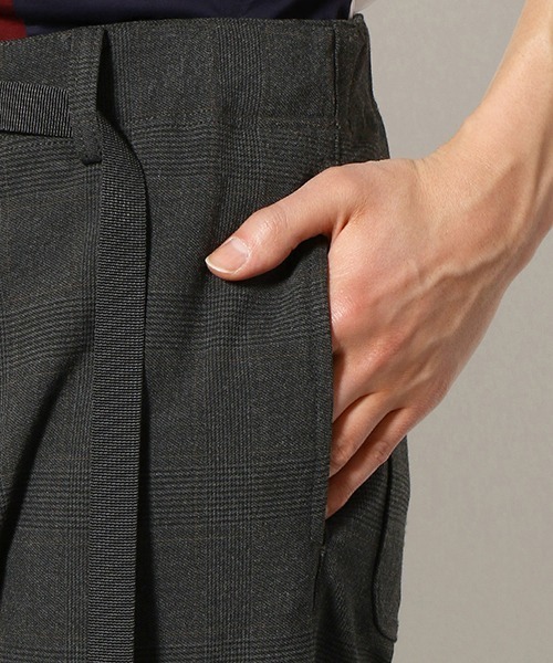 COMME CA COMMUNE(コムサコミューン)の「グレンチェック柄 クライミングパンツ(その他パンツ・メンズ・ブラウン/チャコール・SMALL/MEDIUM/LARGE)」の8枚目の写真