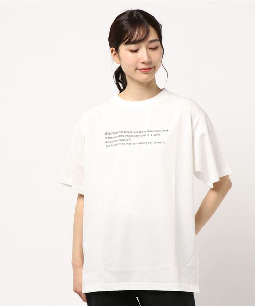 PAGEBOY（ページボーイ）の「フロントロゴTEE（Tシャツ/カットソー・レディース・オフホワイト/ブラック・FREE）」の9枚目の写真