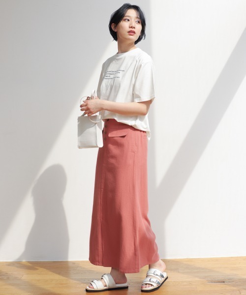 PAGEBOY（ページボーイ）の「フロントロゴTEE（Tシャツ/カットソー・レディース・オフホワイト/ブラック・FREE）」の12枚目の写真