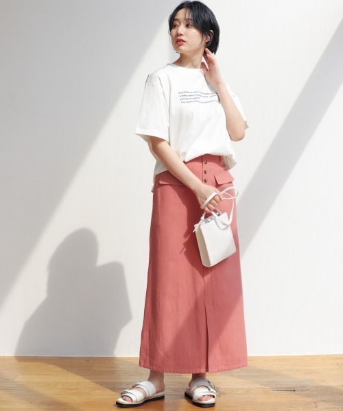 PAGEBOY（ページボーイ）の「フロントロゴTEE（Tシャツ/カットソー・レディース・オフホワイト/ブラック・FREE）」の13枚目の写真