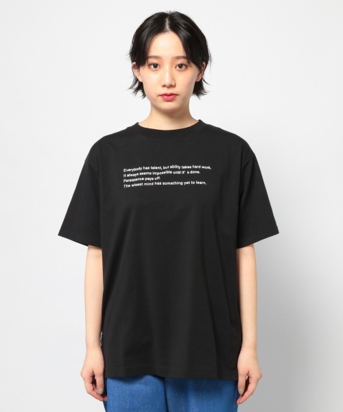 PAGEBOY（ページボーイ）の「フロントロゴTEE（Tシャツ/カットソー・レディース・オフホワイト/ブラック・FREE）」の15枚目の写真