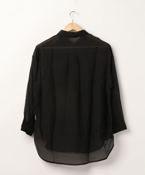 one way（ワンウェイ）の「シアービックシャツ（シャツ/ブラウス・レディース・ライトピンク/オレンジ系その他/ブラック/ホワイト・FREE）」の5枚目の写真