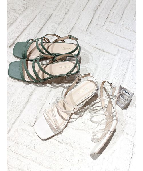 dazzlin（ダズリン）の「メニーストラップサンダル【WEB限定】（サンダル・レディース・ベージュ/グリーン/クリア/ブラック・SMALL/MEDIUM/LARGE）」の21枚目の写真