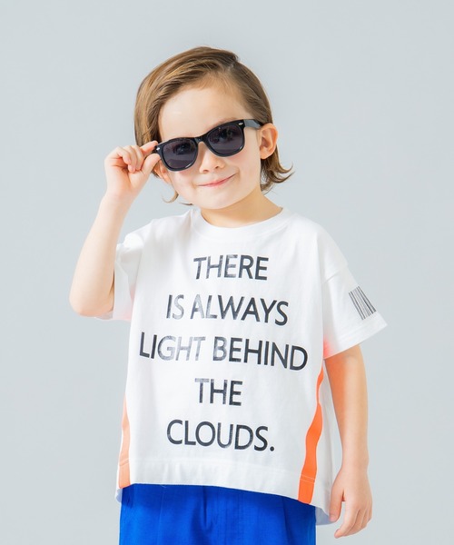 BRANSHES（ブランシェス）の「ネオンライン半袖ロゴTシャツ（Tシャツ/カットソー・キッズ・パープル/オフホワイト・80ｃｍ/140cm/100cm/90cm/110cm/150cm/130cm/120cm）」の10枚目の写真