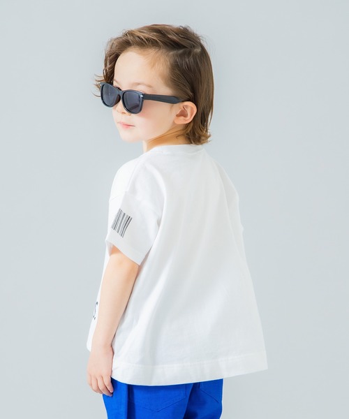 BRANSHES（ブランシェス）の「ネオンライン半袖ロゴTシャツ（Tシャツ/カットソー・キッズ・パープル/オフホワイト・80ｃｍ/140cm/100cm/90cm/110cm/150cm/130cm/120cm）」の18枚目の写真