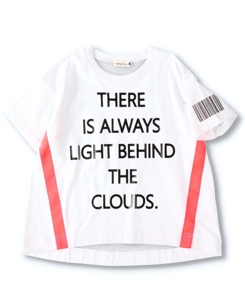 BRANSHES（ブランシェス）の「ネオンライン半袖ロゴTシャツ（Tシャツ/カットソー・キッズ・パープル/オフホワイト・80ｃｍ/140cm/100cm/90cm/110cm/150cm/130cm/120cm）」の6枚目の写真