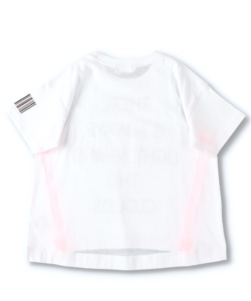 BRANSHES（ブランシェス）の「ネオンライン半袖ロゴTシャツ（Tシャツ/カットソー・キッズ・パープル/オフホワイト・80ｃｍ/140cm/100cm/90cm/110cm/150cm/130cm/120cm）」の11枚目の写真