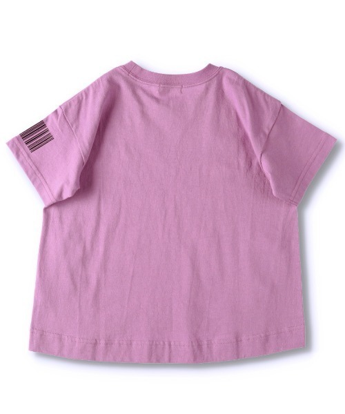 BRANSHES（ブランシェス）の「ネオンライン半袖ロゴTシャツ（Tシャツ/カットソー・キッズ・パープル/オフホワイト・80ｃｍ/140cm/100cm/90cm/110cm/150cm/130cm/120cm）」の9枚目の写真