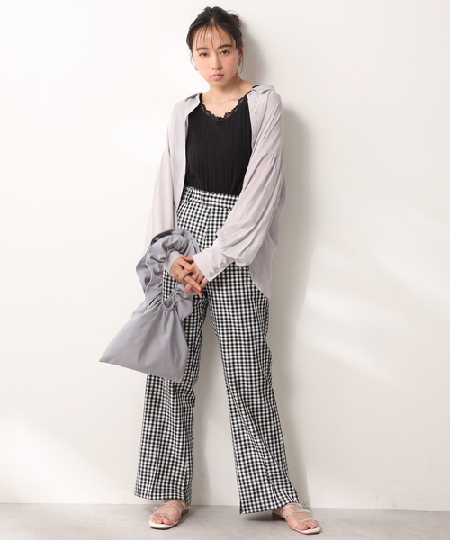 one after another NICE CLAUP(ワンアフターアナザーナイスクラップ)の「フラワーレースタンク(タンクトップ・レディース・ブラック/オフホワイト/パープル/ベージュ・FREE)」の19枚目の写真