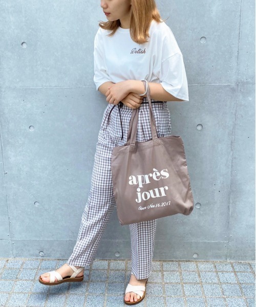 apres jour(アプレジュール)の「milkTシャツ×アプレトートセット【ZOZOTOWN限定アイテム】(Tシャツ/カットソー・レディース・モカ/ミント/ピンク/イエロー/オレンジ/ブルー/オフホワイト/レッド/ブラック/ラベンダー・フリー)」の15枚目の写真