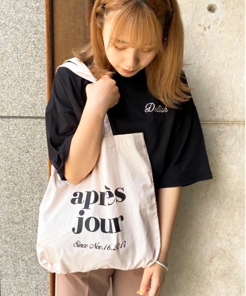 apres jour(アプレジュール)の「milkTシャツ×アプレトートセット【ZOZOTOWN限定アイテム】(Tシャツ/カットソー・レディース・モカ/ミント/ピンク/イエロー/オレンジ/ブルー/オフホワイト/レッド/ブラック/ラベンダー・フリー)」の16枚目の写真