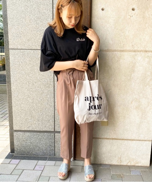 apres jour(アプレジュール)の「milkTシャツ×アプレトートセット【ZOZOTOWN限定アイテム】(Tシャツ/カットソー・レディース・モカ/ミント/ピンク/イエロー/オレンジ/ブルー/オフホワイト/レッド/ブラック/ラベンダー・フリー)」の20枚目の写真