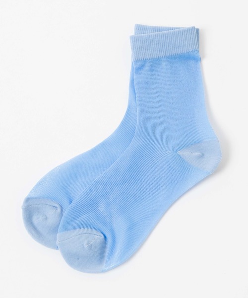 WEGO（ウィゴー）の「WEGO/ラメシアーソックス（ソックス/靴下・レディース・ホワイト/サックスブルー/オレンジ/グリーン系その他/ライトパープル・FREE）」の4枚目の写真