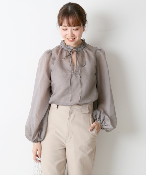 U by SPICK&amp;SPAN - U by SPICK&amp;SPAN 2WAYオーガン ブラウス U by SPICK&SPAN（ユーバイスピックアンドスパン）の「2WAY