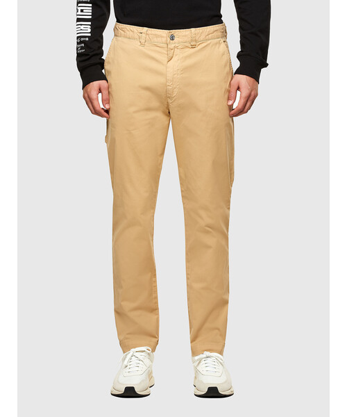 DIESEL（ディーゼル）の「メンズ パンツ ワークパンツ チノ ハンマーループ ロゴ エンブロイダリー（チノパンツ）」 WEAR