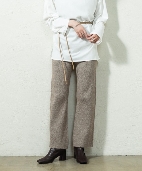 mystic（ミスティック）の「メランジニットパンツ（その他パンツ・レディース・グレー/ブラウン/ピンク・FREE）」の5枚目の写真