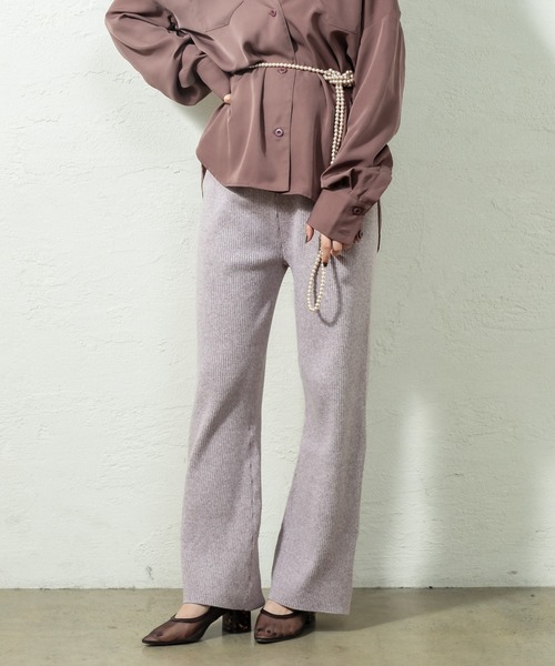 mystic（ミスティック）の「メランジニットパンツ（その他パンツ・レディース・グレー/ブラウン/ピンク・FREE）」の9枚目の写真