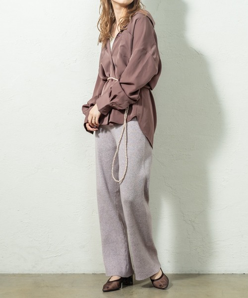 mystic（ミスティック）の「メランジニットパンツ（その他パンツ・レディース・グレー/ブラウン/ピンク・FREE）」の18枚目の写真