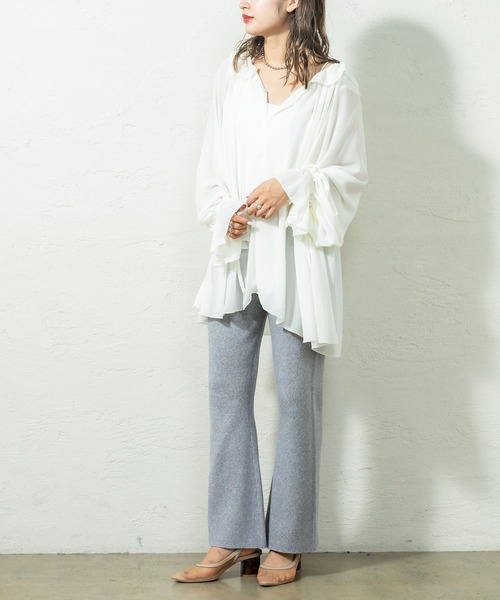 mystic（ミスティック）の「メランジニットパンツ（その他パンツ・レディース・グレー/ブラウン/ピンク・FREE）」の10枚目の写真