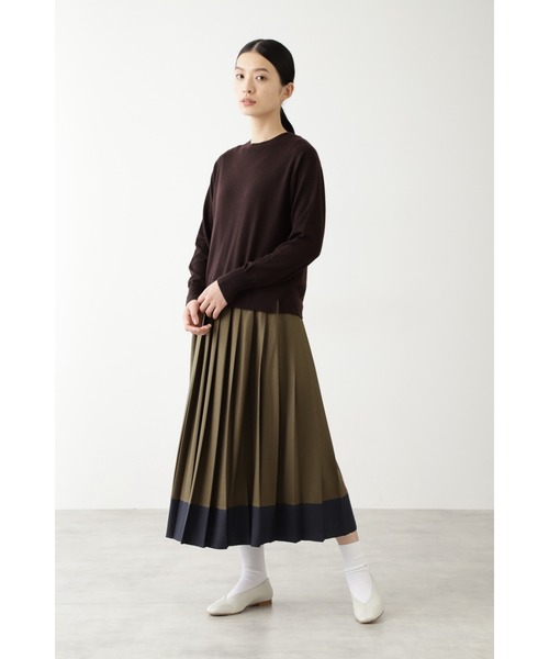 human woman（ヒューマンウーマン）の「ＷＯＯＬスムーススカート（スカート・レディース・カーキ/ネイビー・SMALL/MEDIUM）」の10枚目の写真