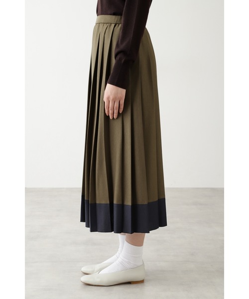 human woman（ヒューマンウーマン）の「ＷＯＯＬスムーススカート（スカート・レディース・カーキ/ネイビー・SMALL/MEDIUM）」の8枚目の写真