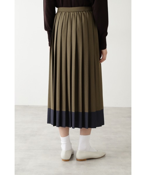 human woman（ヒューマンウーマン）の「ＷＯＯＬスムーススカート（スカート・レディース・カーキ/ネイビー・SMALL/MEDIUM）」の5枚目の写真