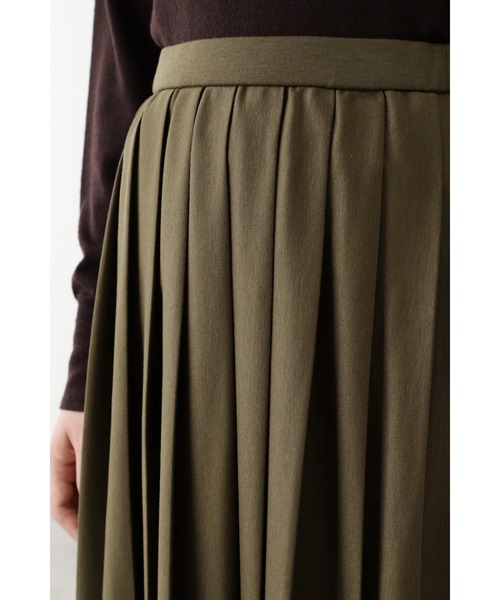 human woman（ヒューマンウーマン）の「ＷＯＯＬスムーススカート（スカート・レディース・カーキ/ネイビー・SMALL/MEDIUM）」の3枚目の写真