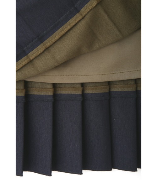 human woman（ヒューマンウーマン）の「ＷＯＯＬスムーススカート（スカート・レディース・カーキ/ネイビー・SMALL/MEDIUM）」の4枚目の写真