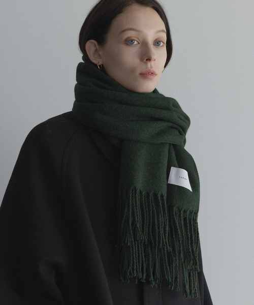 remer（リメール）の「basic loose muffler / ベーシックルーズマフラー（マフラー・メンズ・ネイビー/グレー/モカ/チャコールグレー/ナチュラル/テラコッタ/杢グレー/マスタード/ブルー/グレイッシュベージュ/グリーン・FREE）」の8枚目の写真