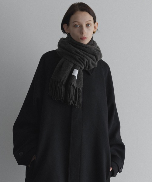 remer（リメール）の「basic loose muffler / ベーシックルーズマフラー（マフラー・メンズ・ネイビー/グレー/モカ/チャコールグレー/ナチュラル/テラコッタ/杢グレー/マスタード/ブルー/グレイッシュベージュ/グリーン・FREE）」の13枚目の写真