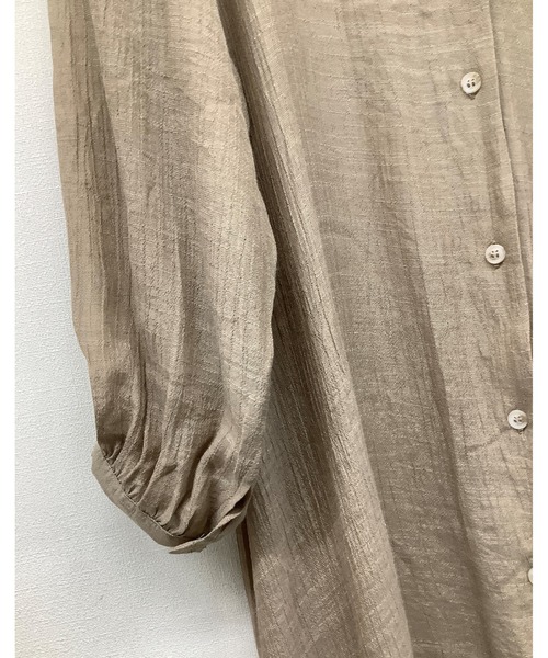 ulu（ウル）の「3way slavsheer back ribbon dress（ワンピース・レディース・ベージュ/ブラック・FREE）」の12枚目の写真