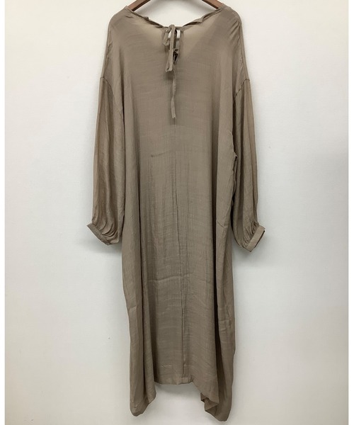 ulu（ウル）の「3way slavsheer back ribbon dress（ワンピース・レディース・ベージュ/ブラック・FREE）」の15枚目の写真