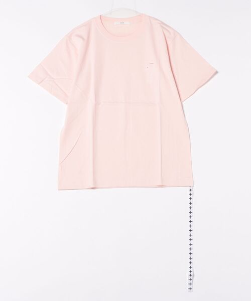 ENER(イーエヌイーアール)の「ENER PLAYGIRL COLLECTION S/S Tee "+++"(Tシャツ/カットソー・レディース・ホワイト/ライトピンク・M/L)」の2枚目の写真