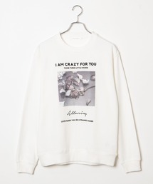 WEGO | WEGO/ダークフラワーフォトプリントプルオーバー(スウェット)