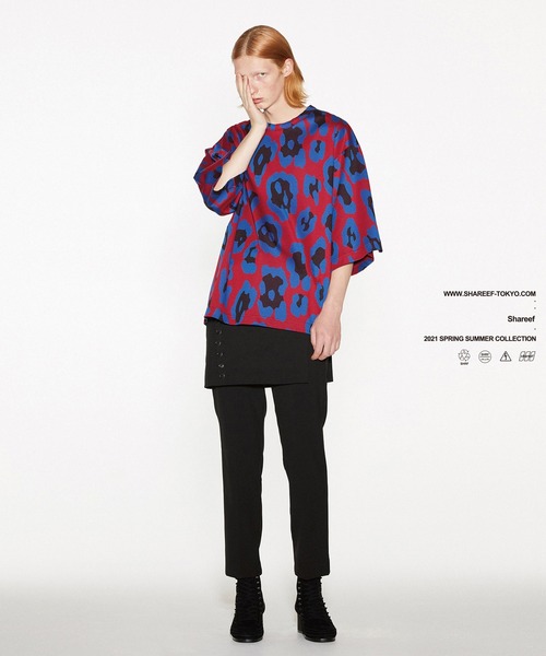 SHAREEF（シャリーフ）の「LEOPARD JQ BIG-T（Tシャツ/カットソー・メンズ・レッド/グレー/ブラック・1/3/2）」の15枚目の写真