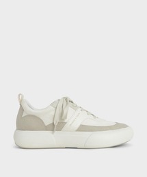 CHARLES & KEITH | テクスチャード ロウトップスニーカー / Textured Low Top Sneakers(スニーカー)