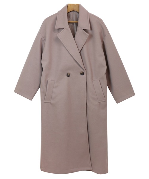 【イングランド製】　オーバーサイズ　カシミヤ100% チェスターコート　ロング ロングシングルチェスターコート【カシミヤ】【LUIGI COLOMBO